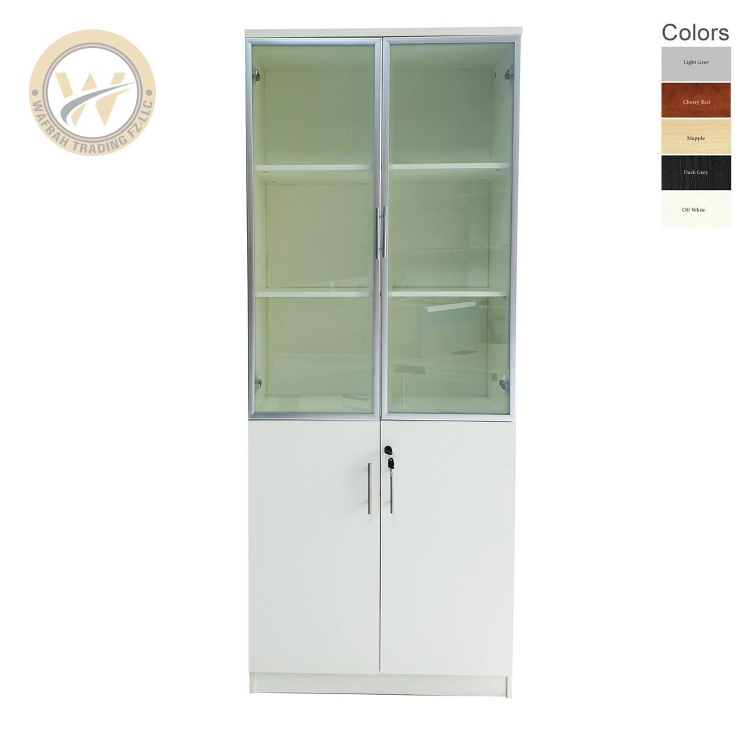 MDF Cabinet Glass Door 200x80x40cm