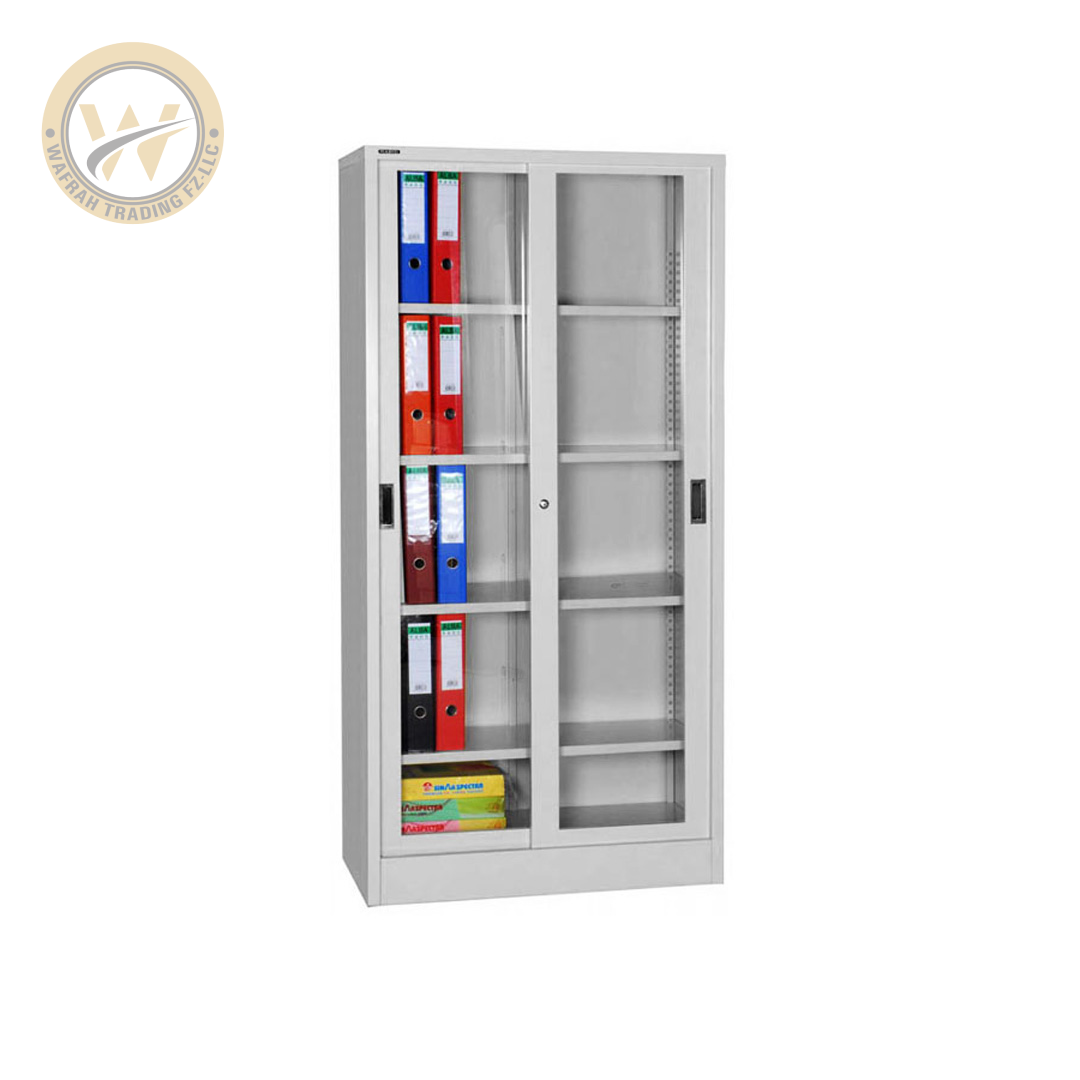 Full Hight Glass Sliding Cabinet