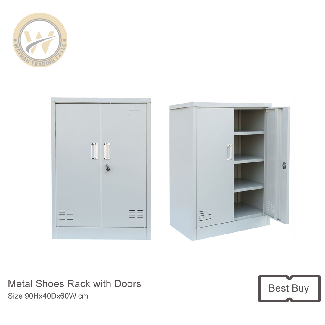 Metal Shoes Rack with Doors