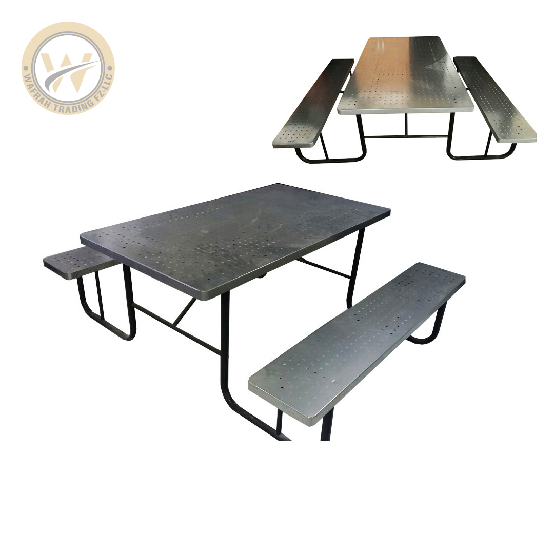 Dining table with bench Steel